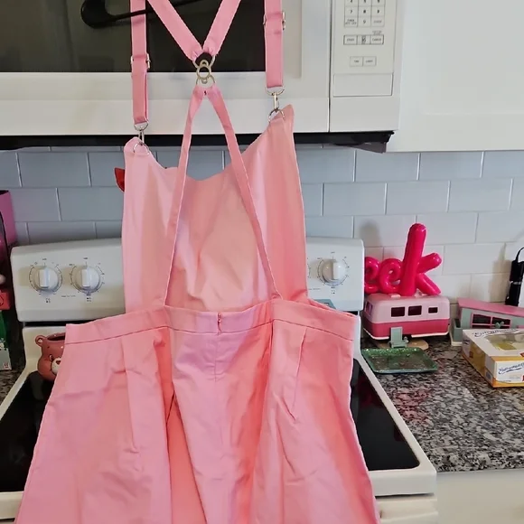Hello Kitty Pink Apron Dress with Red Bow Dolls Kill 3X - Picture 9 of 9